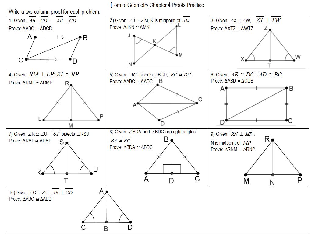 Geometry Files  Triangle Congruence â Insert Clever Math Pun Here